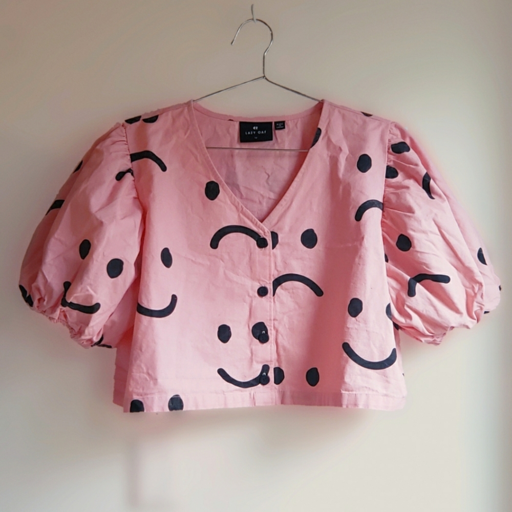 Lazy Oaf Happy Sad Boxy Shirt